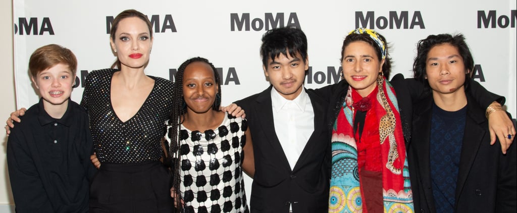 Angelina Jolie and Her Kids at MoMA's Fortnight NYC Opening