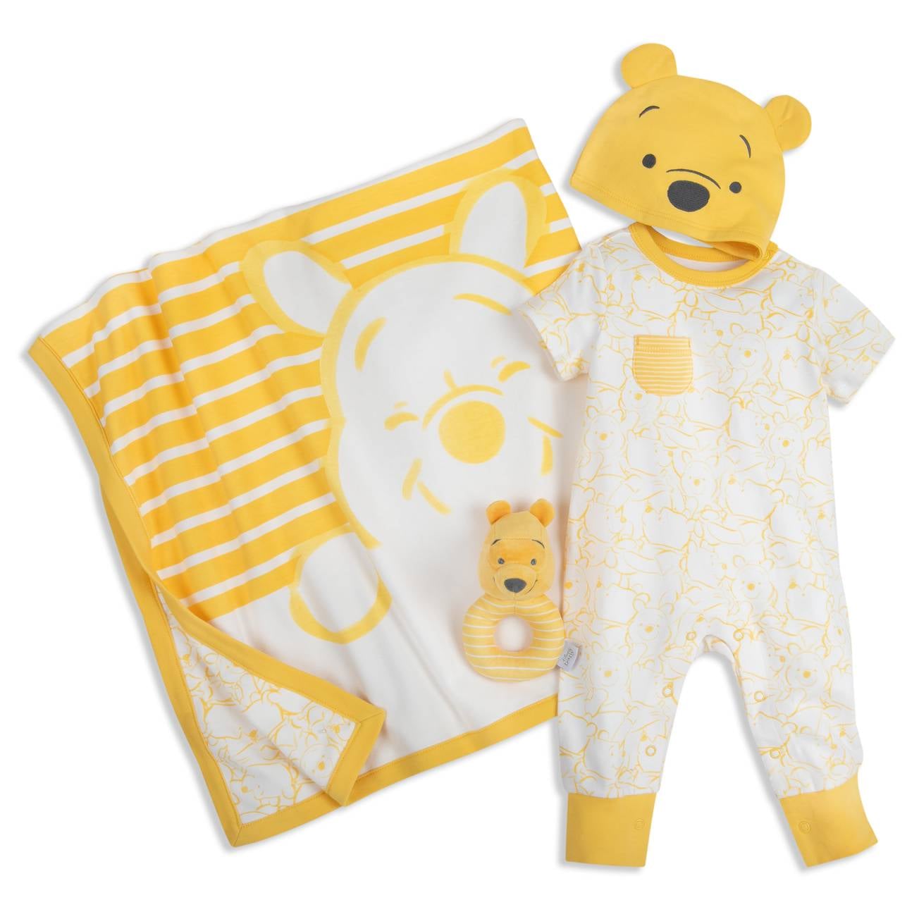 Cudlie Accessories Disney Baby Winnie The Pooh Hooded Towel with 5
