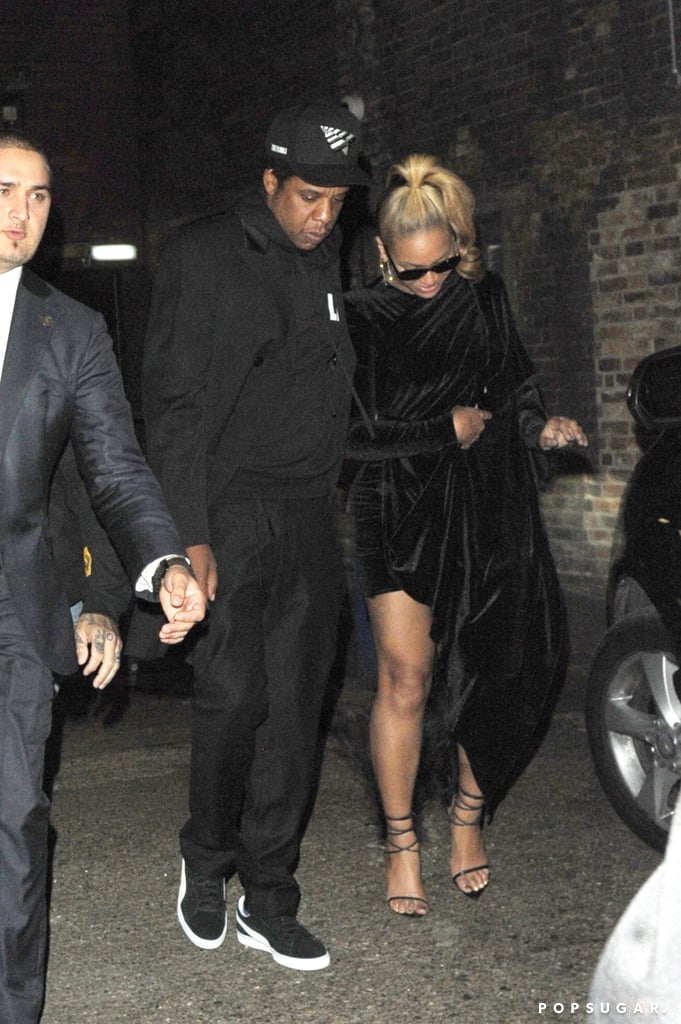 Beyoncé's Black Feather Heels