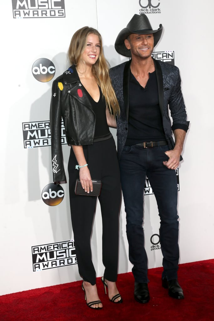 Tim McGraw and Daughter at the American Music Awards 2016