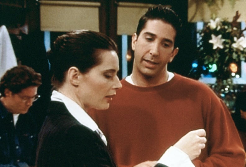 FRIENDS, (from left): Isabella Rossellini, David Schwimmer, 'The One With Frank Jr.', (Season 3, aired Oct. 17, 1996), 1994-2004,  Warner Bros. / Courtesy: Everett Collection