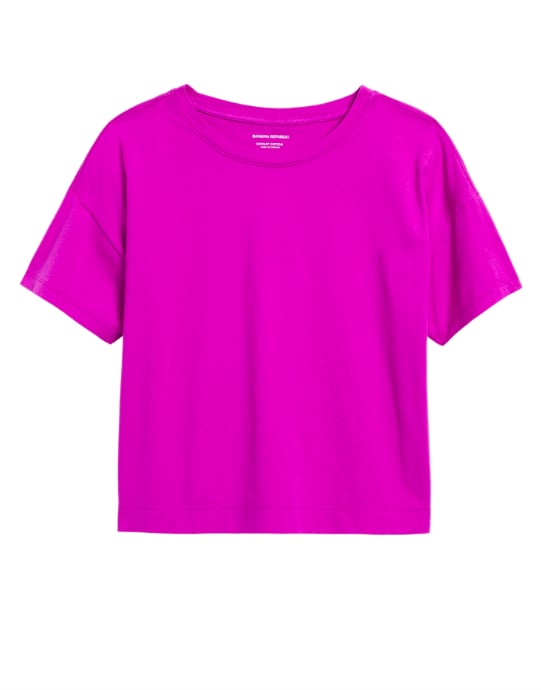 Supima Cotton Cropped T-Shirt