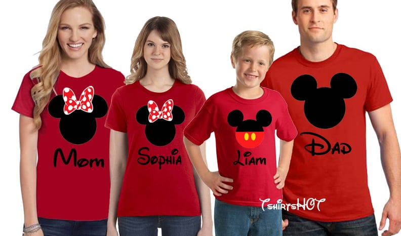 Mickey and Minnie Head Shirts