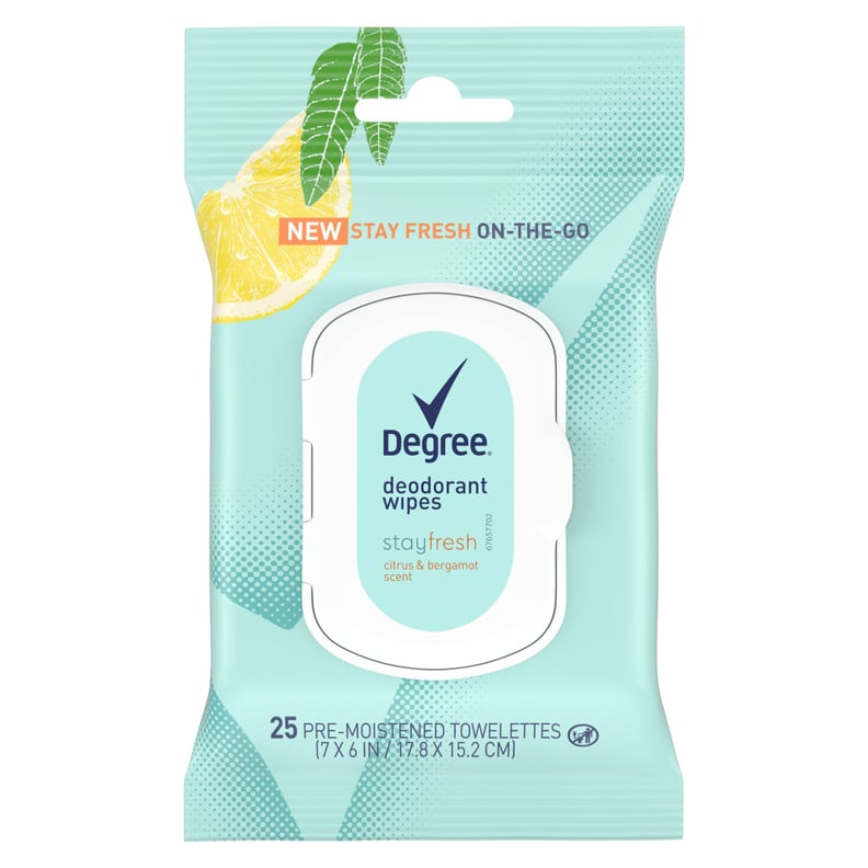 Degree Stay Fresh On-the-Go Deodorant Wipes Citrus and Bergamot