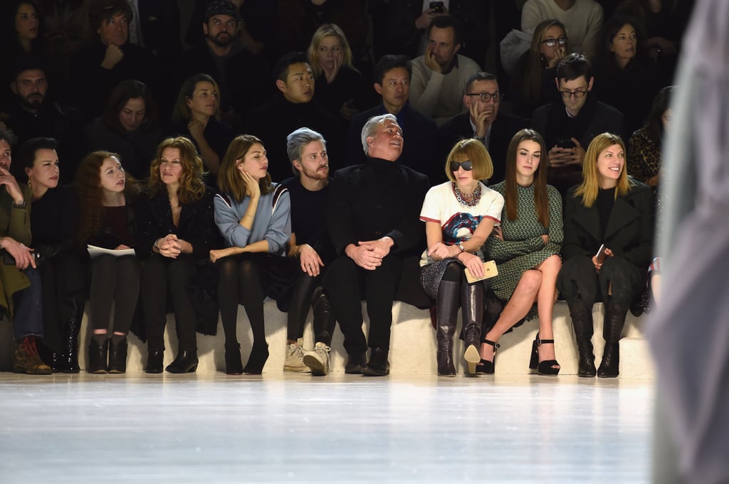 Her top stood out a mile in the front row.