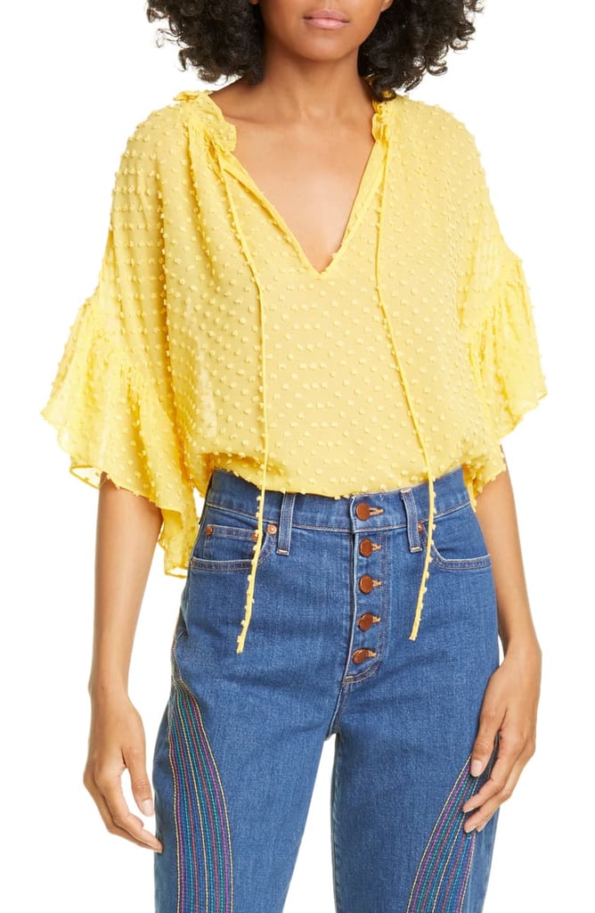 Alice + Olivia Julius Ruffle Shirt