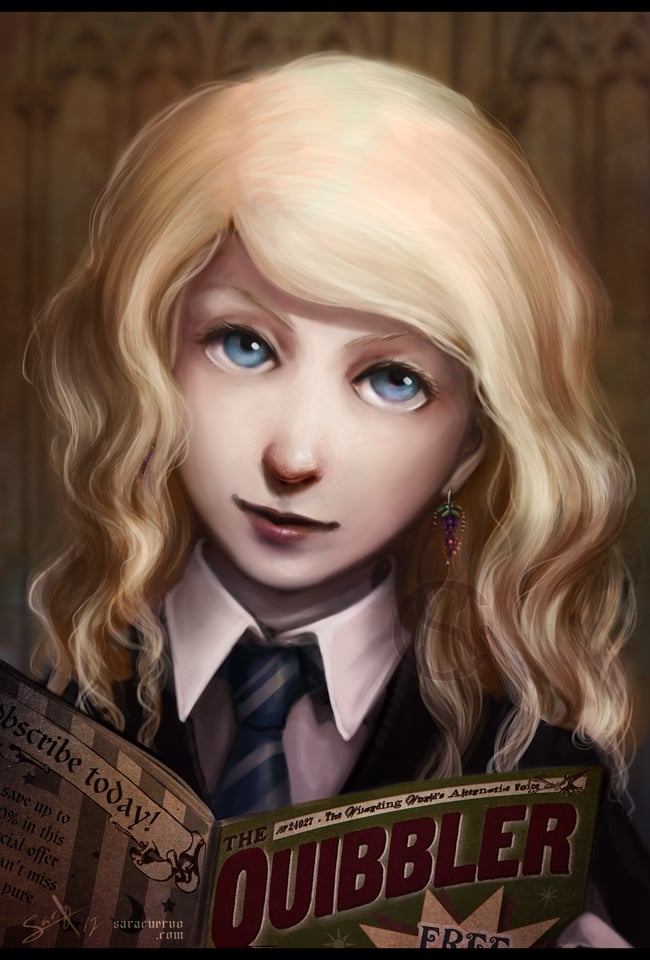 Luna Lovegood And The Quibbler Harry Potter Fan Art Popsugar Love 0530