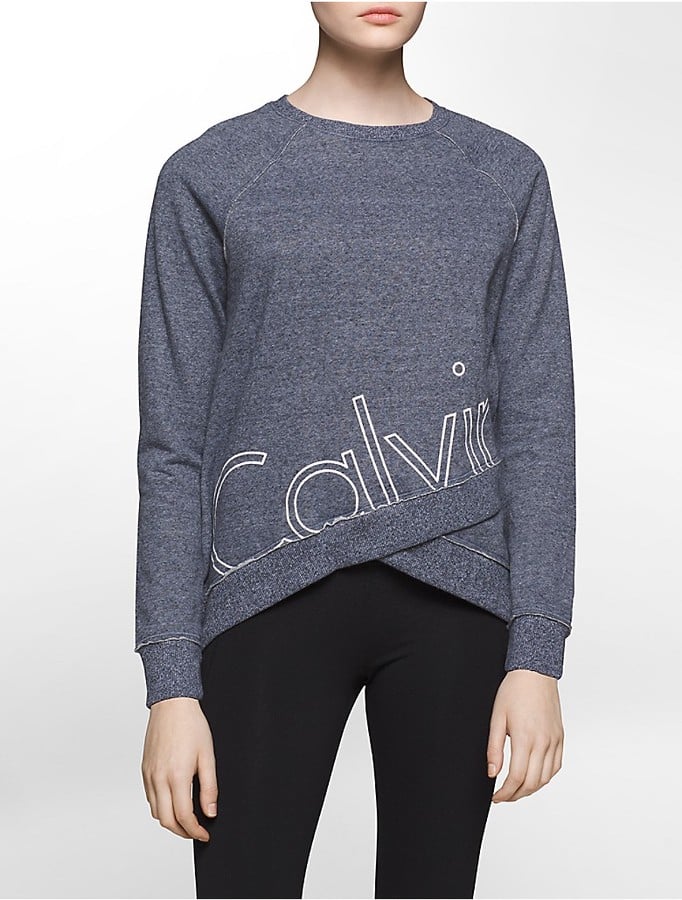 Calvin Klein Performance Logo Cropped Sweatshirt