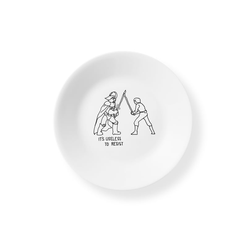 Corelle 6.75" Appetizer Plate: Star Wars — Luke Skywalker/Darth Vader