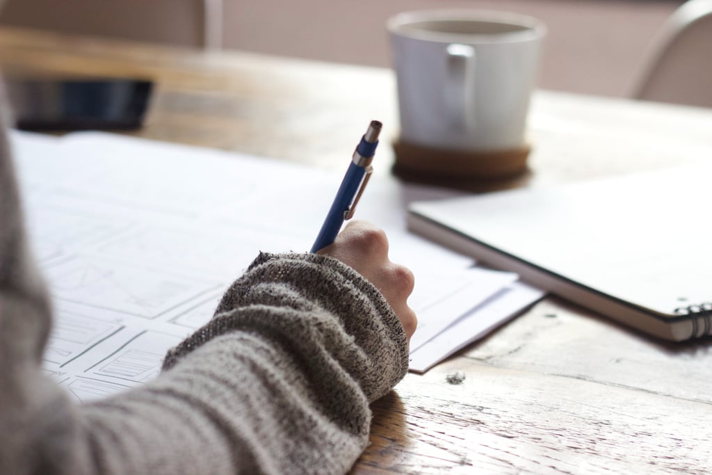 Write down what you're thankful for. Write down what you're thankful for.