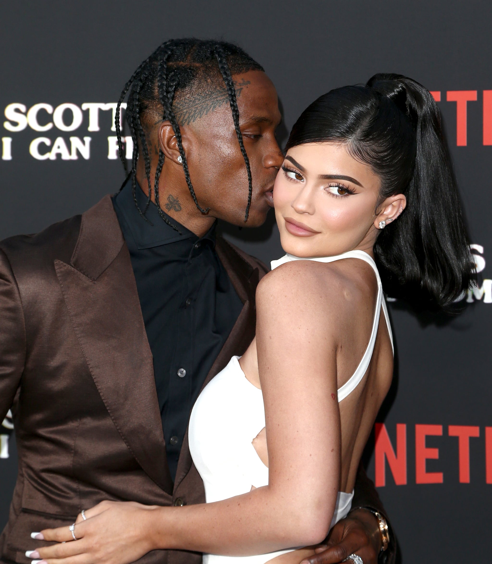 SANTA MONICA, CALIFORNIA - AUGUST 27: Travis Scott and Kylie Jenner attend the Travis Scott: 