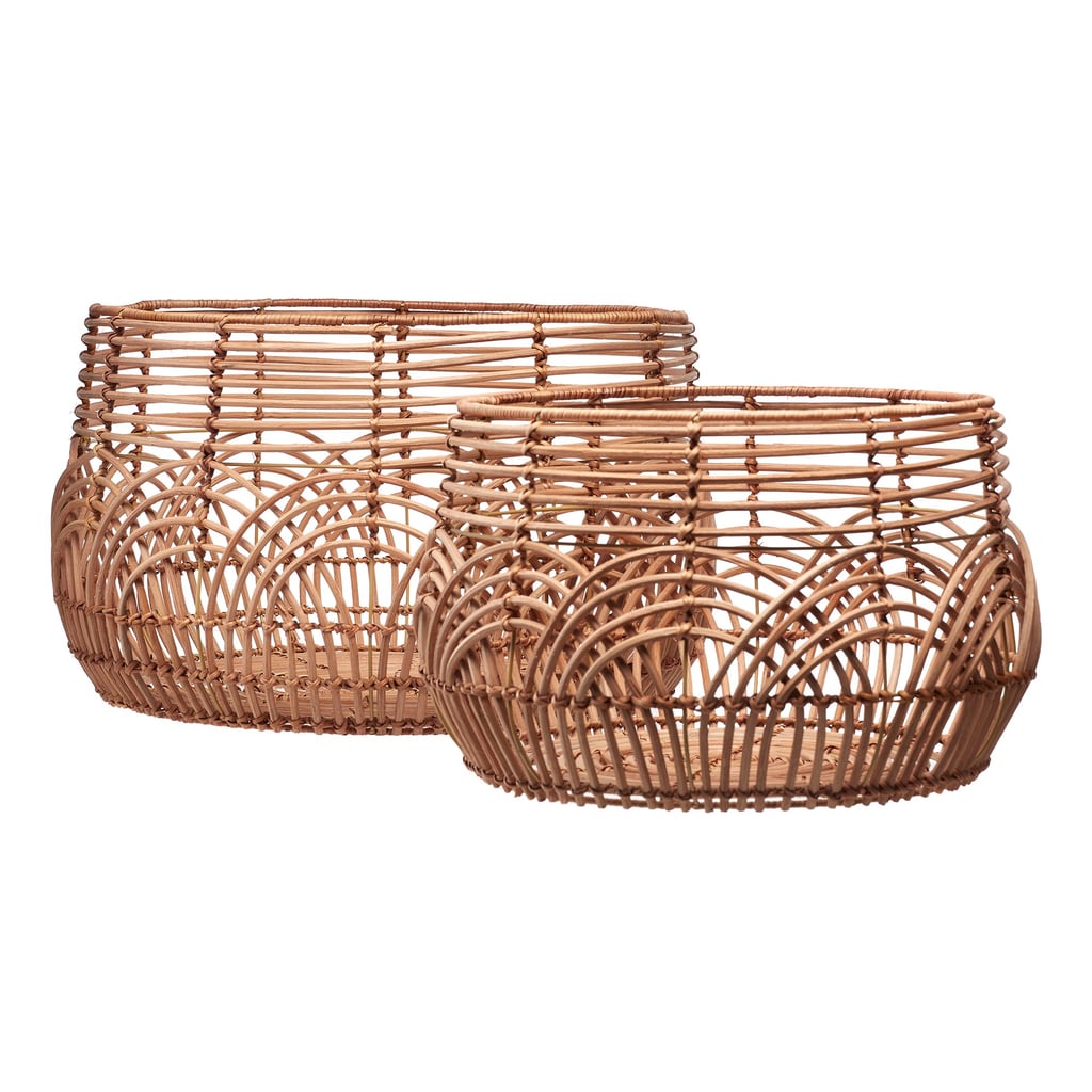 Drew Barrymore Flower Home Natural Rattan Basket