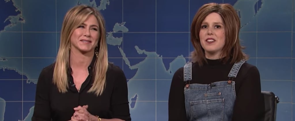 Jennifer Aniston Rachel Green Impression on SNL 2016