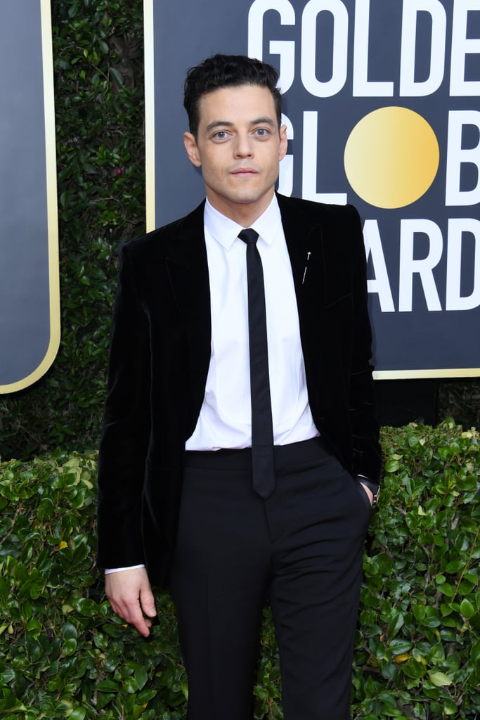 رامي مالك ولوسي بوينتون في حفل جوائز الغولدن غلوب 2020 Popsugar Celebrity And Entertainment Photo 15