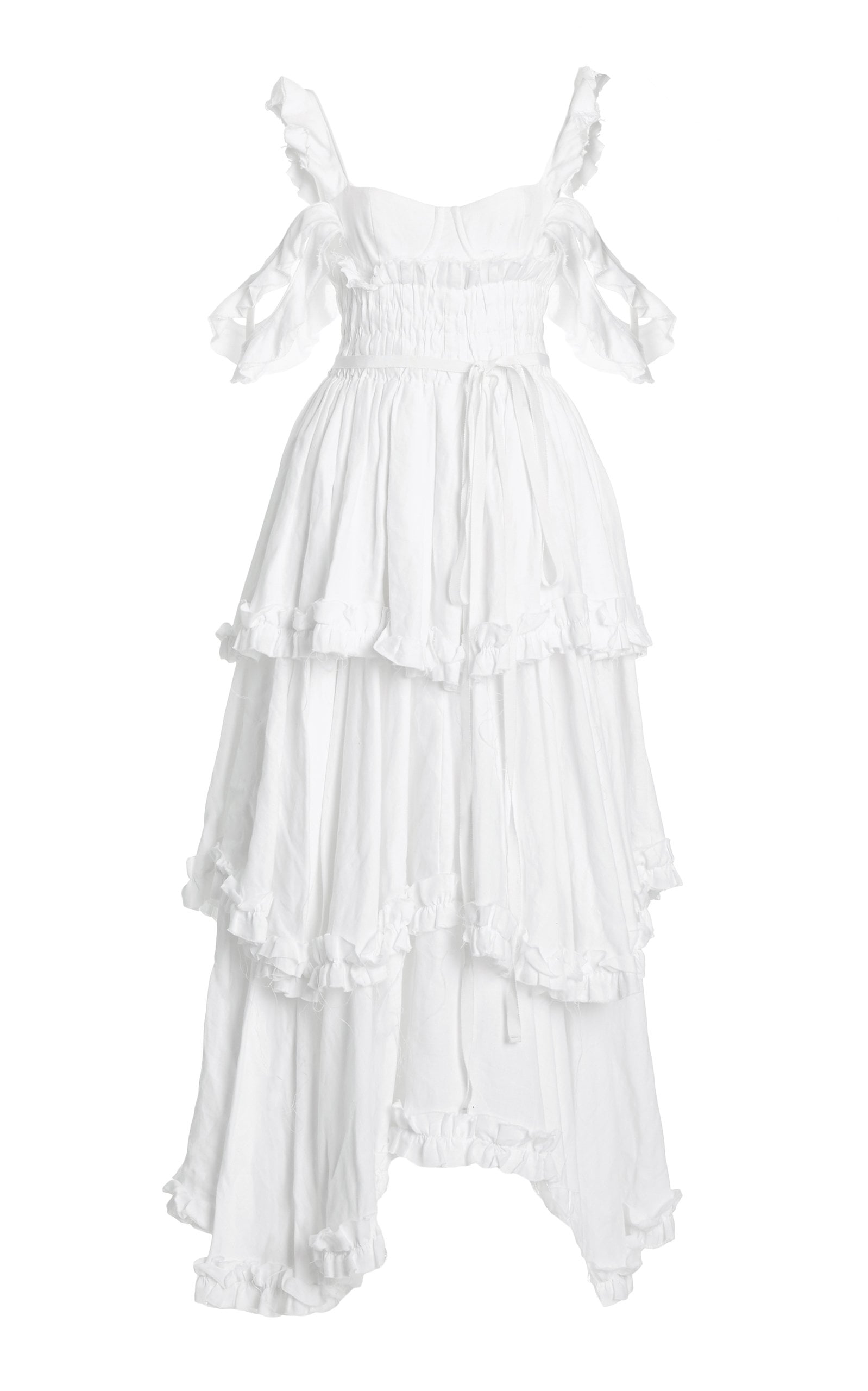 Cold shoulder hotsell linen dress