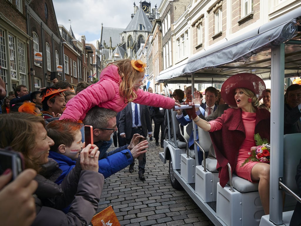 Queen Maxima of the Netherlands' Happy Faces