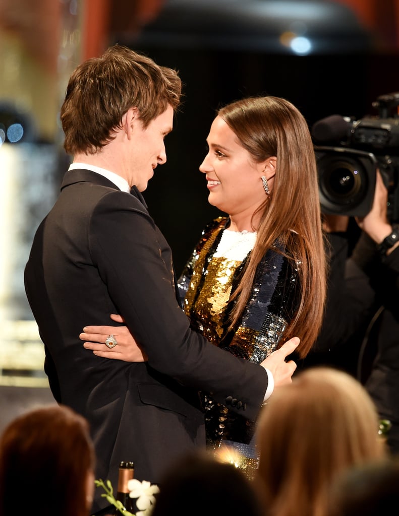 Pictured: Eddie Redmayne and Alicia Vikander