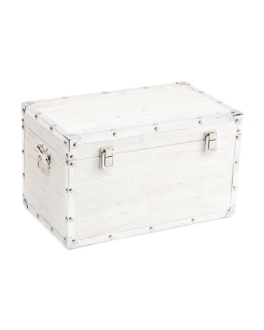 Medium Distressed Wood Trunk ($25)