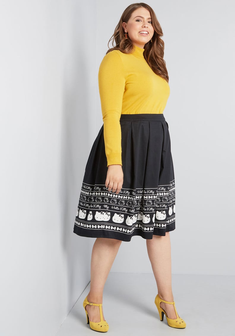 ModCloth for Hello Kitty Illustrated Salutation A-Line Skirt