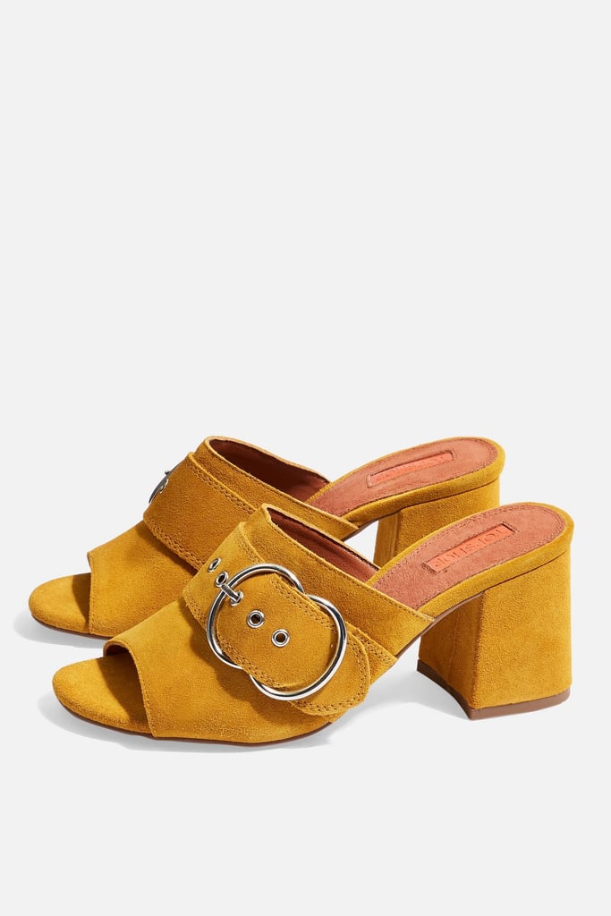 Topshop Nebraska Leather Mules