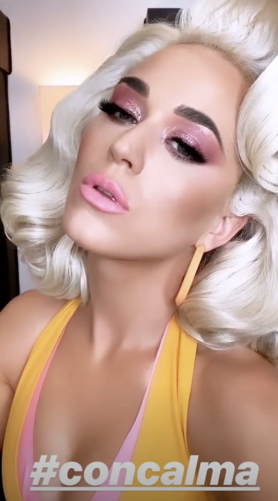Katy Perry With Shoulder Length Platinum Blond Hair May 2019