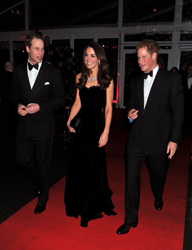 Kate Middleton was the center of attention with Princes William and Harry by her side at London's Sun Military Awards in December 2011. Kate Middleton was the center of attention with Princes William and Harry by her side at London's Sun Military Awards in December 2011.