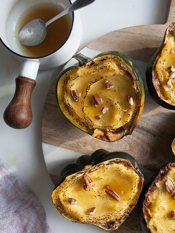 Twice-Baked Acorn Squash With Maple Butter and Pecans Twice-Baked Acorn Squash With Maple Butter and Pecans
