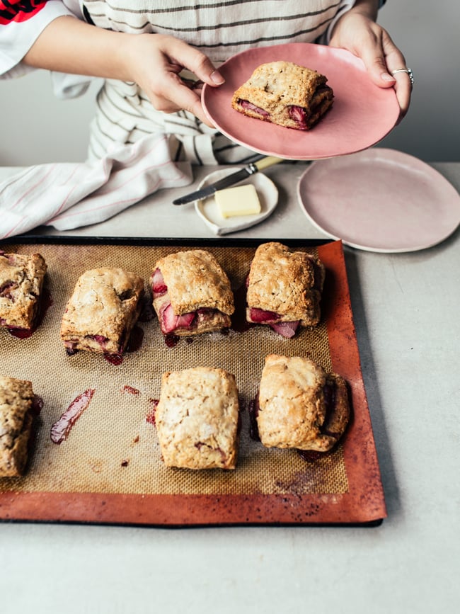 Strawberry and Rye Scones