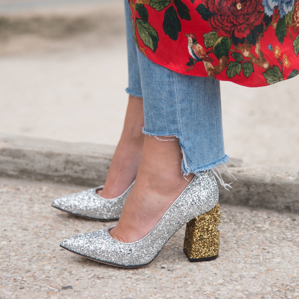 ebbe tidevand vest I hele verden ASOS Sacred Bow Mid Heels | Gaga For Glitter? Prepare to Lose Your Mind  Over These 17 Sparkly Shoes | POPSUGAR Fashion Photo 6