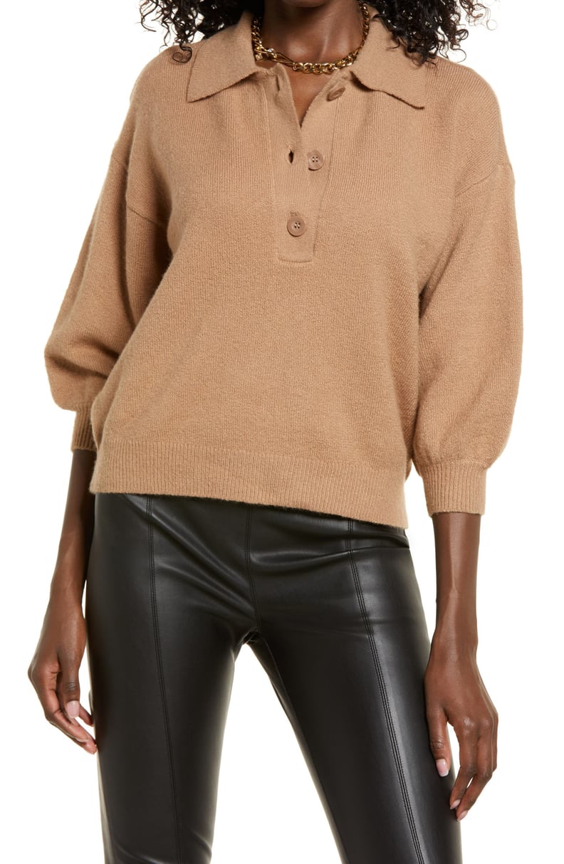 Classic and Timeless: Open Edit Polo Sweater