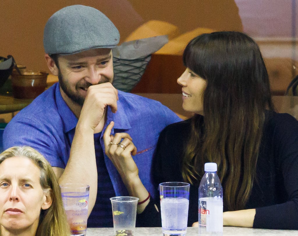 Justin Timberlake and Jessica Biel at the US Open 2017