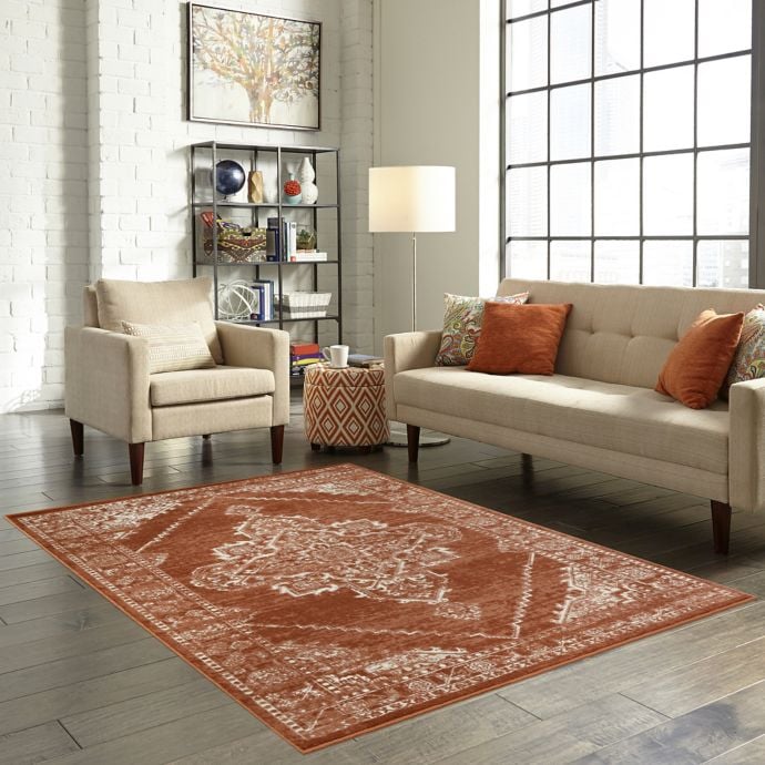 Hearth Area Rug in Red