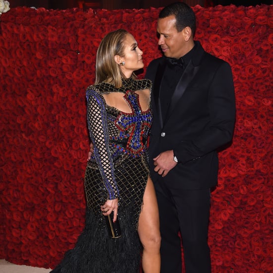 Jennifer Lopez and Alex Rodriguez at the Met Gala 2018