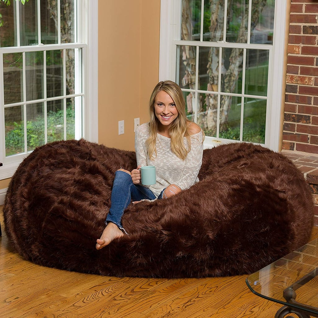 Buy the Comfy Sacks Fuzzy Bean Bag in Brown