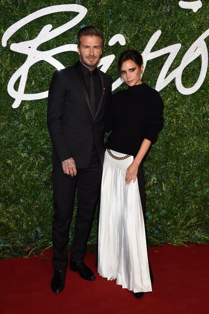David and Victoria Beckham made for a picture-perfect pair on Monday night at the British Fashion Awards in London.