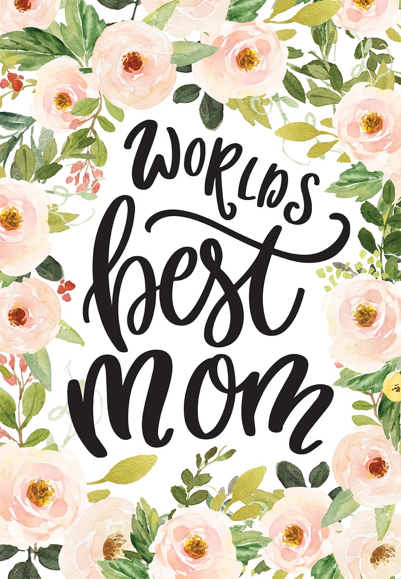 Worlds Best Mom Printable Mother's Day Card