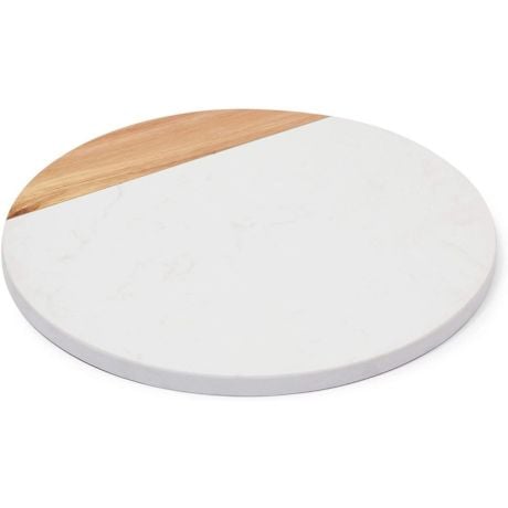 Juvale Wood and Marble Serving Tray