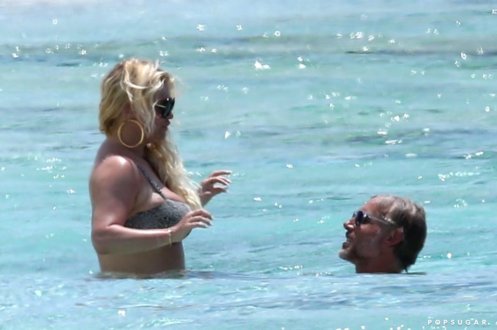 Jessica Simpson and Eric Johnson in the Bahamas April 2018