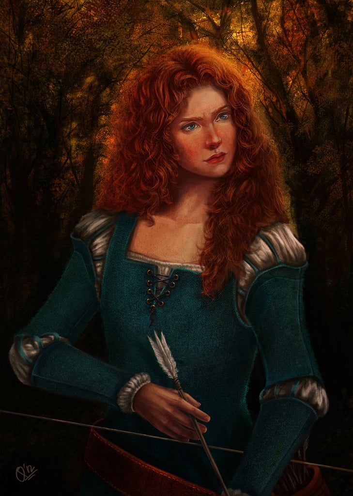 Realistic Merida Disney Princess Art Popsugar