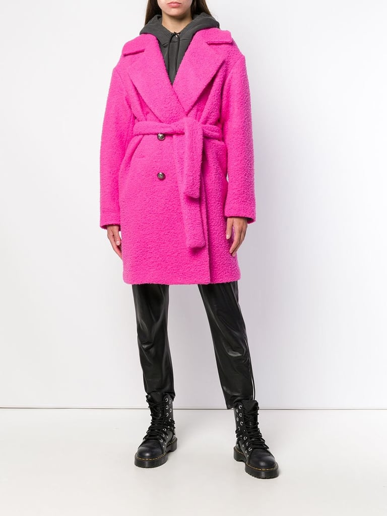 MSGM Belted Teddy Coat