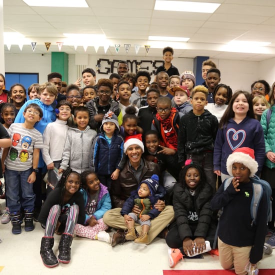 Barack Obama Visits DC Boys and Girls Club as Santa