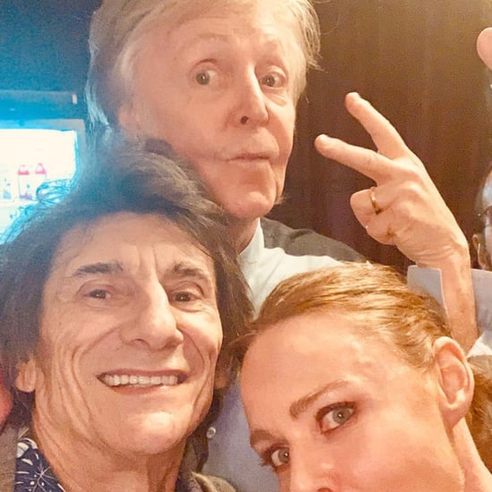 Paul McCartney, Ringo Starr, and Ronnie Wood Selfie 2018