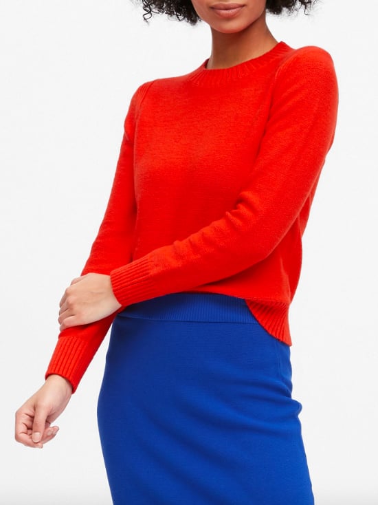 cotton crew neck sweater women's