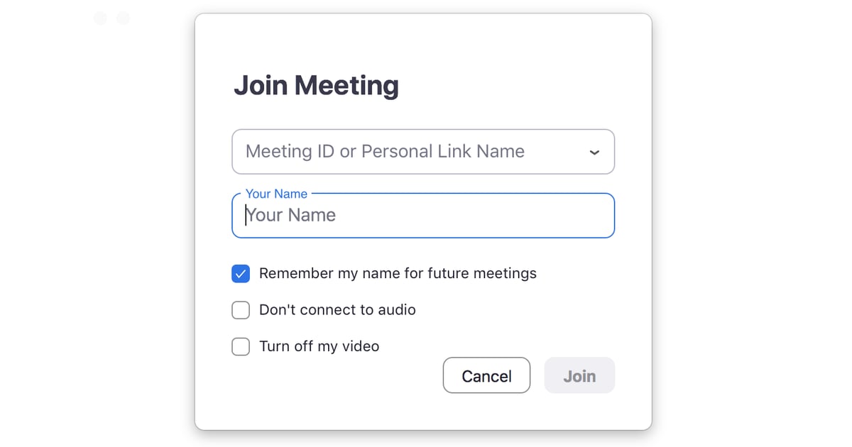 join a test zoom meeting