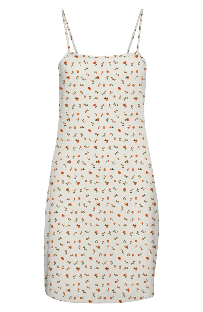 A Dress With a Little Lemon Print: Vero Moda Checks Lemon Print Minidress