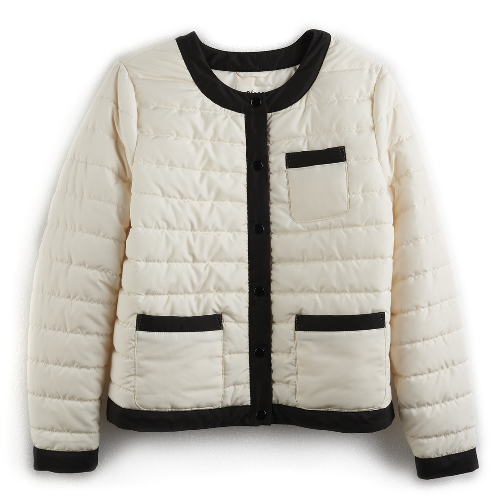 Colorblock Puffer Jacket in Pristine Best Coats For Women From Kohl's