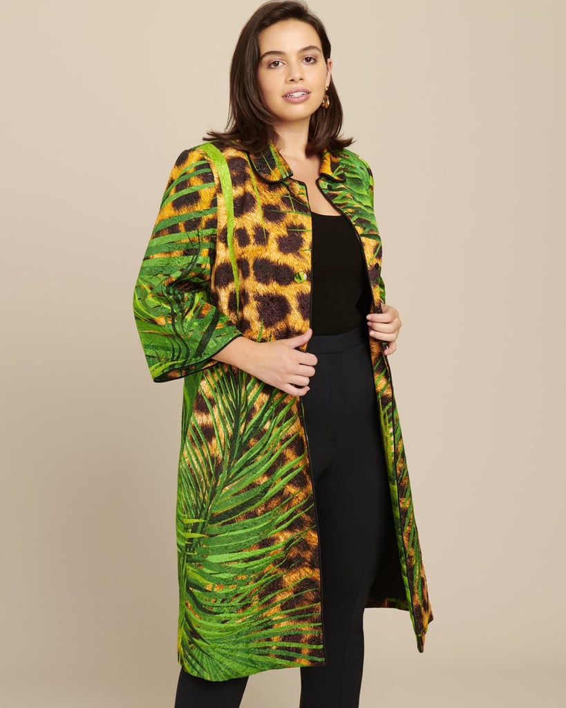 Naeem Khan Jungle Print Overcoat