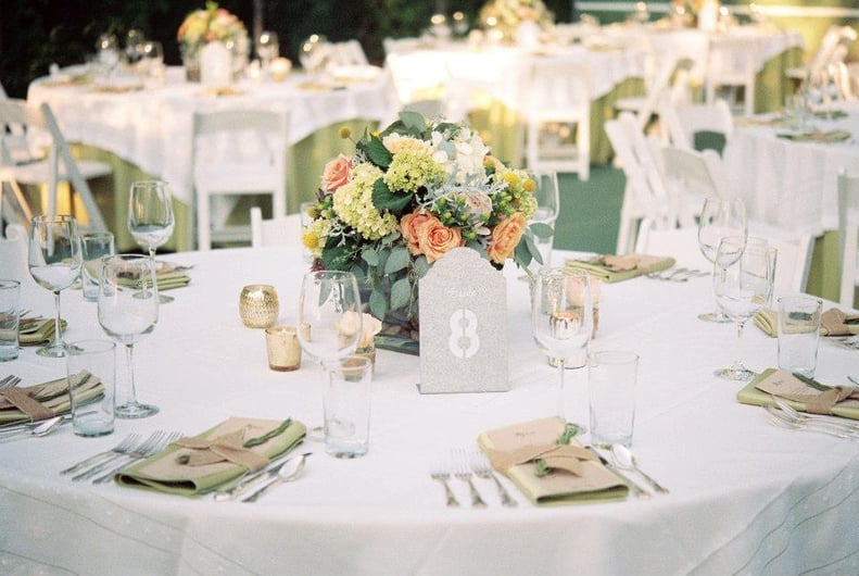 White, Silver, and Gold Place Settings