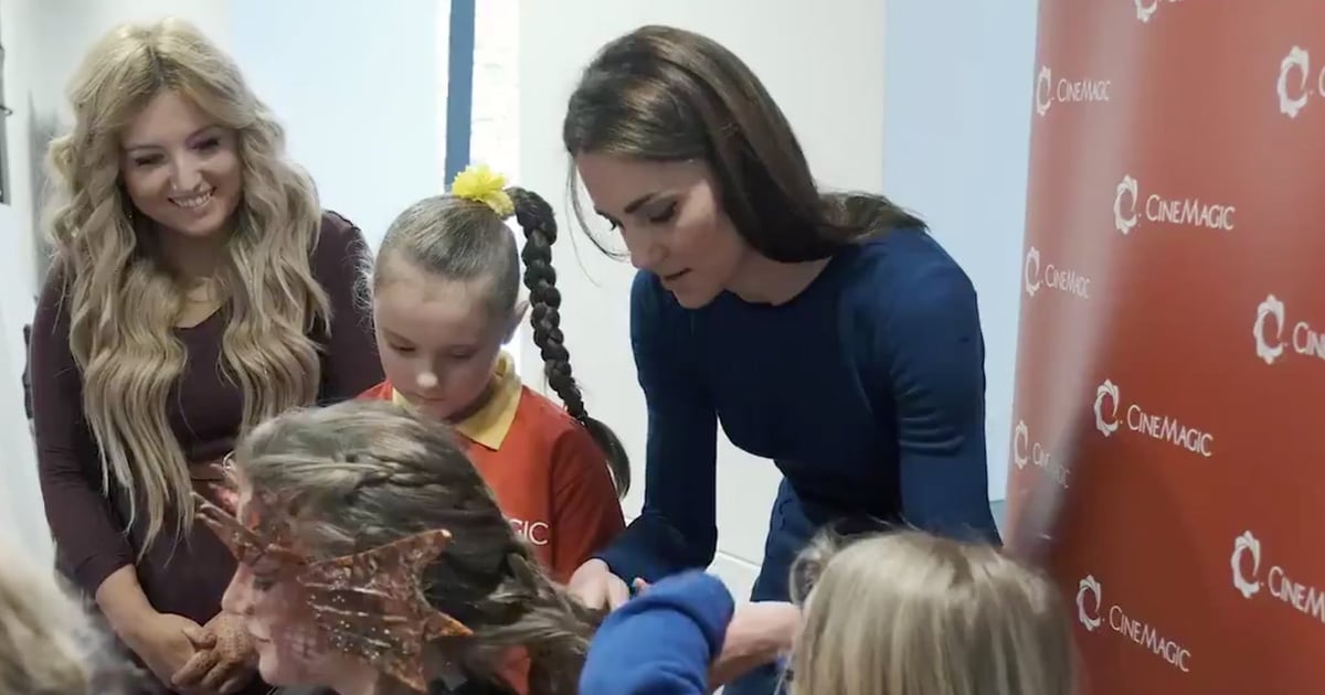 Kate Middleton Braiding Hair in Northern Ireland Feb. 2019 POPSUGAR