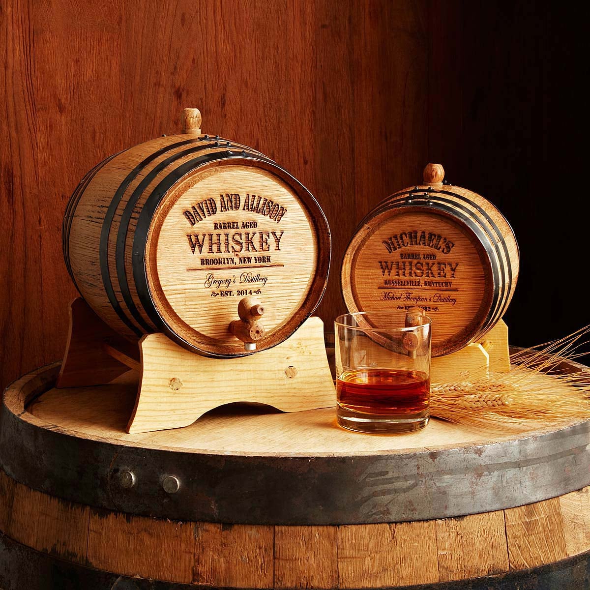 A Gift For Drinkers Personalized Whiskey Barrel We re Calling